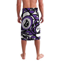 Personalized Canada Haida Eagle Lavalava Purple Style - Wonder Print Shop