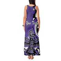 Personalized Canada Haida Eagle Tank Maxi Dress Purple Style - Wonder Print Shop