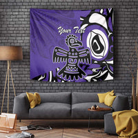 Personalized Canada Haida Eagle Tapestry Purple Style - Wonder Print Shop