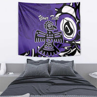 Personalized Canada Haida Eagle Tapestry Purple Style - Wonder Print Shop