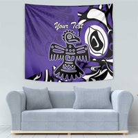 Personalized Canada Haida Eagle Tapestry Purple Style - Wonder Print Shop