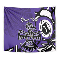 Personalized Canada Haida Eagle Tapestry Purple Style - Wonder Print Shop