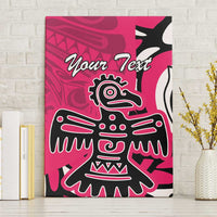 Personalized Canada Haida Eagle Canvas Wall Art Pink Style - Wonder Print Shop