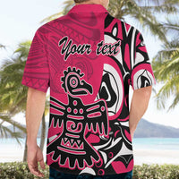 Personalized Canada Haida Eagle Hawaiian Shirt Pink Style - Wonder Print Shop