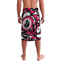 Personalized Canada Haida Eagle Lavalava Pink Style - Wonder Print Shop