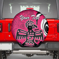 Personalized Canada Haida Eagle Spare Tire Cover Pink Style - Wonder Print Shop