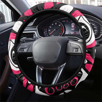 Canada Haida Eagle Steering Wheel Cover Pink Style - Wonder Print Shop