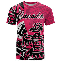 Personalized Canada Haida Eagle T Shirt Pink Style - Wonder Print Shop