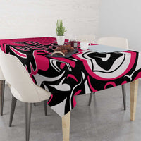Personalized Canada Haida Eagle Tablecloth Pink Style - Wonder Print Shop
