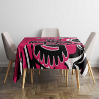 Personalized Canada Haida Eagle Tablecloth Pink Style - Wonder Print Shop