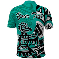 Personalized Canada Haida Eagle Polo Shirt Turquoise Style - Wonder Print Shop