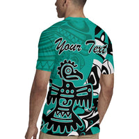 Personalized Canada Haida Eagle Rugby Jersey Turquoise Style - Wonder Print Shop