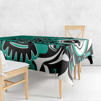 Personalized Canada Haida Eagle Tablecloth Turquoise Style - Wonder Print Shop