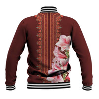 Africa Dashiki Baseball Jacket With Belladonna Lily - Wonder Print Shop