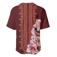 Africa Dashiki Baseball Jersey With Belladonna Lily - Wonder Print Shop