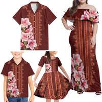 Africa Dashiki Family Matching Off Shoulder Maxi Dress and Hawaiian Shirt With Belladonna Lily - Wonder Print Shop