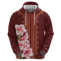 Africa Dashiki Hoodie With Belladonna Lily - Wonder Print Shop