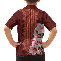 Africa Dashiki Kid Hawaiian Shirt With Belladonna Lily - Wonder Print Shop