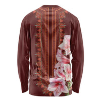 Africa Dashiki Long Sleeve Shirt With Belladonna Lily - Wonder Print Shop
