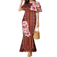 Africa Dashiki Mermaid Dress With Belladonna Lily - Wonder Print Shop