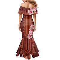 Africa Dashiki Mermaid Dress With Belladonna Lily - Wonder Print Shop