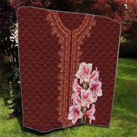 Africa Dashiki Quilt With Belladonna Lily - Wonder Print Shop