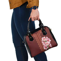 Africa Dashiki Shoulder Handbag With Belladonna Lily