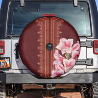 Africa Dashiki Spare Tire Cover With Belladonna Lily - Wonder Print Shop