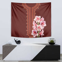 Africa Dashiki Tapestry With Belladonna Lily - Wonder Print Shop