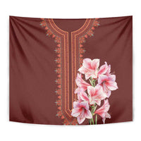 Africa Dashiki Tapestry With Belladonna Lily - Wonder Print Shop