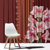 Africa Dashiki Window Curtain With Belladonna Lily - Wonder Print Shop