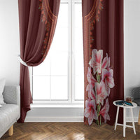 Africa Dashiki Window Curtain With Belladonna Lily - Wonder Print Shop