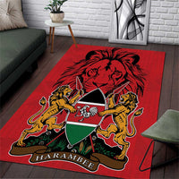 Kenya Area Rug Coat Of Arms With Kente Patterns - Wonder Print Shop