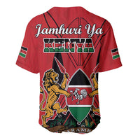 Kenya Baseball Jersey Coat Of Arms With Kente Patterns - Wonder Print Shop
