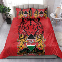 Kenya Bedding Set Coat Of Arms With Kente Patterns - Wonder Print Shop