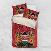 Kenya Bedding Set Coat Of Arms With Kente Patterns - Wonder Print Shop