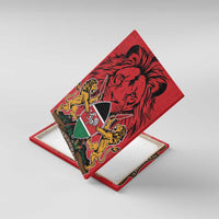 Kenya Canvas Wall Art Coat Of Arms With Kente Patterns - Wonder Print Shop