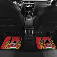 Kenya Car Mats Coat Of Arms With Kente Patterns - Wonder Print Shop