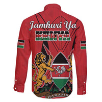 Kenya Family Matching Mermaid Dress and Hawaiian Shirt Coat Of Arms With Kente Patterns - Wonder Print Shop