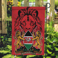 Kenya Garden Flag Coat Of Arms With Kente Patterns - Wonder Print Shop