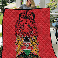 Kenya Quilt Coat Of Arms With Kente Patterns - Wonder Print Shop