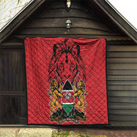 Kenya Quilt Coat Of Arms With Kente Patterns - Wonder Print Shop