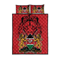 Kenya Quilt Bed Set Coat Of Arms With Kente Patterns - Wonder Print Shop