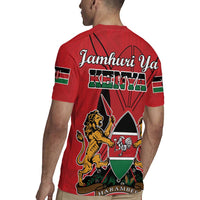 Kenya Rugby Jersey Coat Of Arms With Kente Patterns - Wonder Print Shop