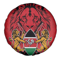 Kenya Spare Tire Cover Coat Of Arms With Kente Patterns - Wonder Print Shop