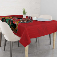 Kenya Tablecloth Coat Of Arms With Kente Patterns - Wonder Print Shop