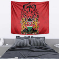 Kenya Tapestry Coat Of Arms With Kente Patterns - Wonder Print Shop