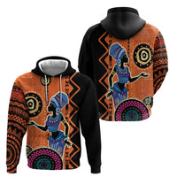 African Woman In Ethnic Dress Hoodie Ethnic Geometric Patterns - Wonder Print Shop
