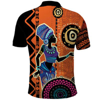 African Woman In Ethnic Dress Polo Shirt Ethnic Geometric Patterns - Wonder Print Shop