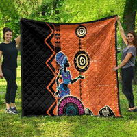African Woman In Ethnic Dress Quilt Ethnic Geometric Patterns - Wonder Print Shop